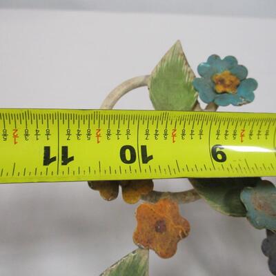 Metal Tole Candle Holder