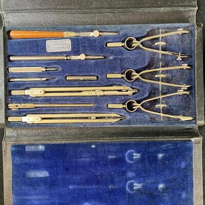 Lot 230. Vintage Drafting Set and Book