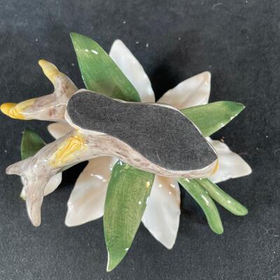 Lot 235 Enameled metal Flower Figurine