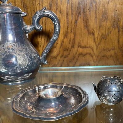 Lot 238 B. Vintage Silver-plate Pieces