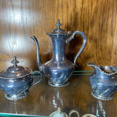 Lot 238 D. silver-plate Coffee Set