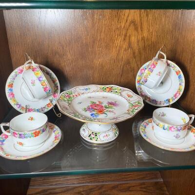 Lot 238 G. Dresden Dessert Set