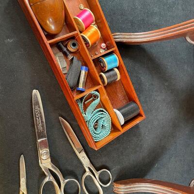 Lot 237. Vintage Sewing Cabinet