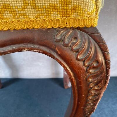 Lot 248. Footstool with Needlepoint Seat
