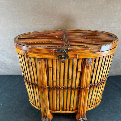 Lot 252. Rattan Basket with Lid
