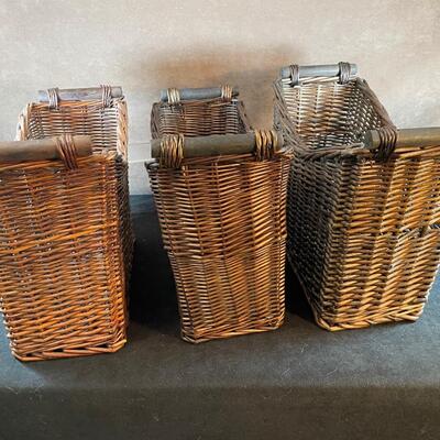 Lot 253. Three Magazine Storage Baskets