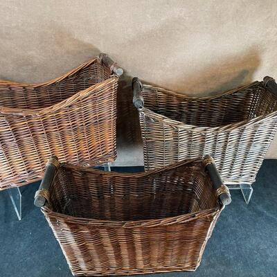 Lot 253. Three Magazine Storage Baskets