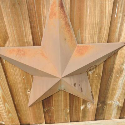 Yard art metal star