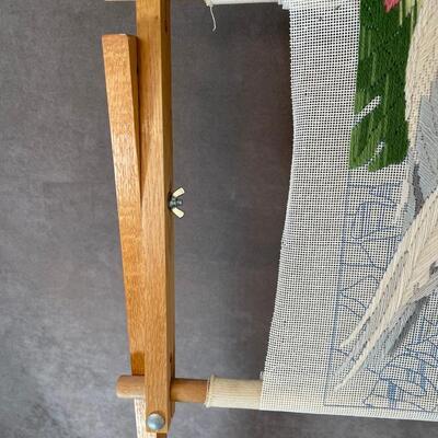 Lot 257  Wooden Needlework Stand
