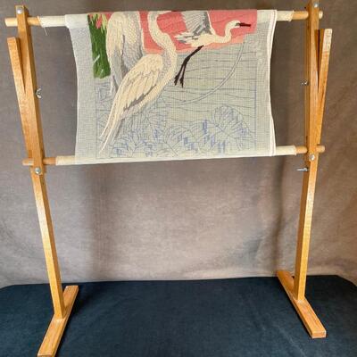 Lot 257  Wooden Needlework Stand