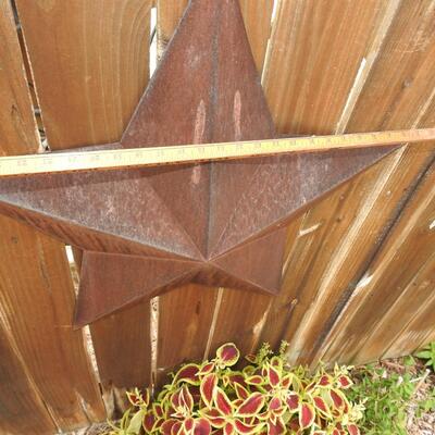 Yard art metal star