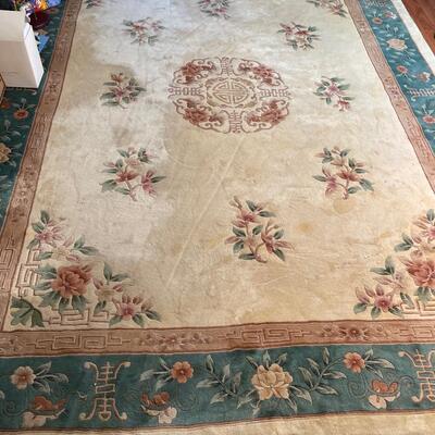 Lot 261 C. Vintage Wool Rug 10" x 12"