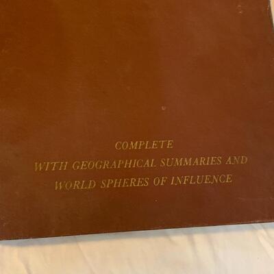Vintage 1944-1945 World Atlas Encyclopedia Britannica 13â€ wide x 16.5â€ long approx