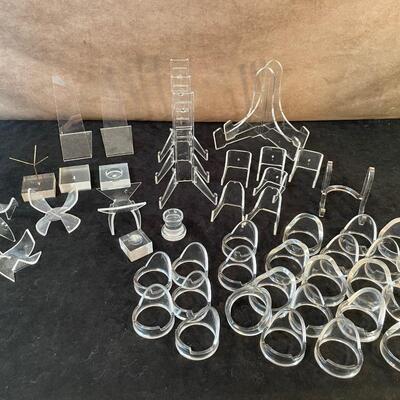 Lot 263  Clear Acrylic Display Stands