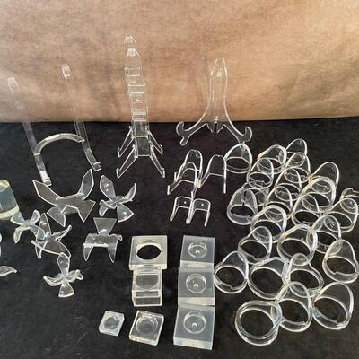 Lot 264. Assortment of Acrylic Display Stands