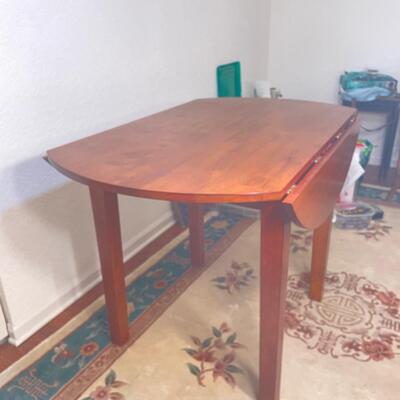 Lot 268. Wood Drop-Leaf Table