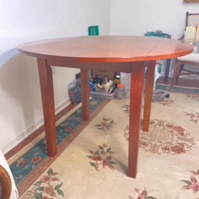 Lot 268. Wood Drop-Leaf Table