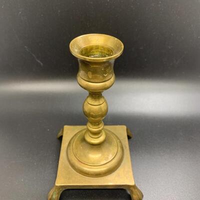 Vintage Brass Cups 3â€ high approx and Candle ðŸ•¯ Stick Holder 5.5â€ high approx