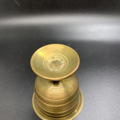 Vintage Brass Cups 3â€ high approx and Candle ðŸ•¯ Stick Holder 5.5â€ high approx