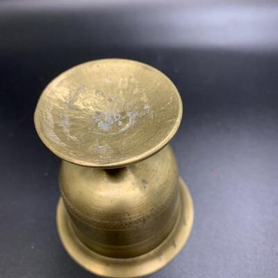 Vintage Brass Cups 3â€ high approx and Candle ðŸ•¯ Stick Holder 5.5â€ high approx