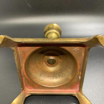 Vintage Brass Cups 3â€ high approx and Candle ðŸ•¯ Stick Holder 5.5â€ high approx