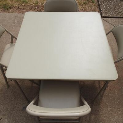 Card table and 4 chairs