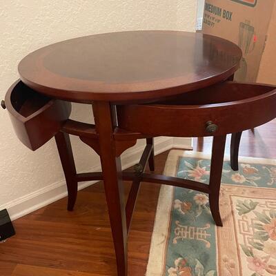 Lot 277. Accent Table with Drawers