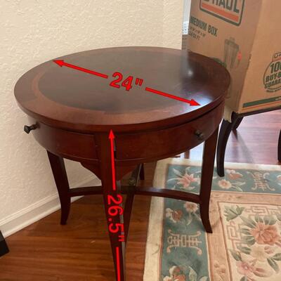 Lot 277. Accent Table with Drawers