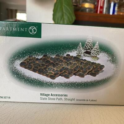 Department 56~ Slate Stone Straight (Set of 4)