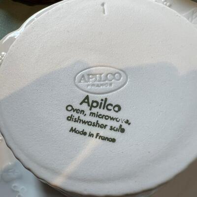 Chip and dips Ramakins 11 heavy William Sonoma white dinner plates