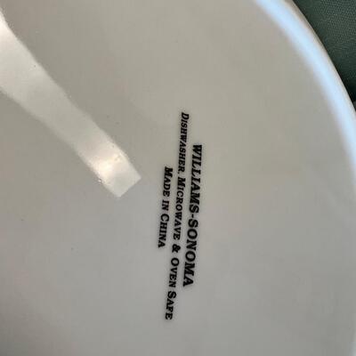 Chip and dips Ramakins 11 heavy William Sonoma white dinner plates