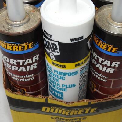 Box lot of mortar repair caulk