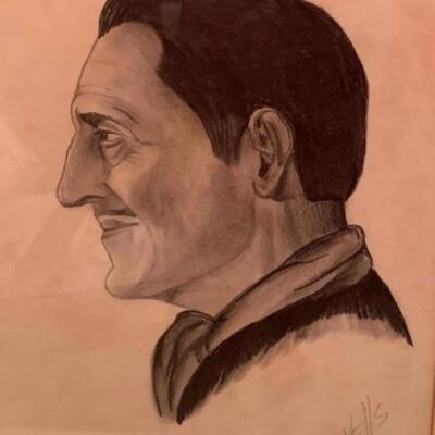 J. Wells Original Vintage Drawing âœï¸ dated 1957 16.5â€ wide x 22â€ high approx