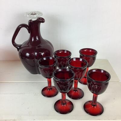 5170 Assorted Red Ruby Glass Lot