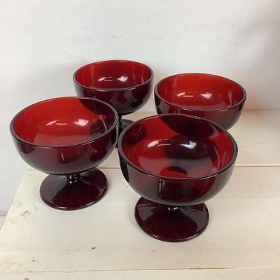 5170 Assorted Red Ruby Glass Lot