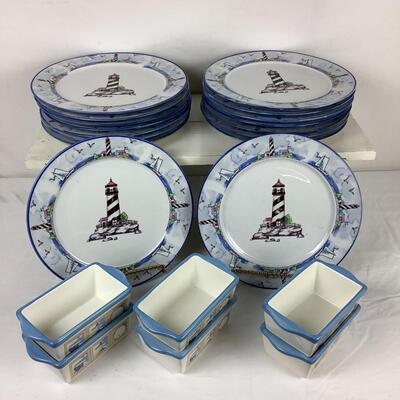 5175 Main Stay Lighthouse Plates & Nautical Containers