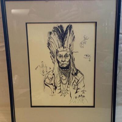 G. S. Wells artwork 16.5â€ wide x 20.5â€ high - Original Pen ðŸ–Š and Ink ðŸ–‹ drawing