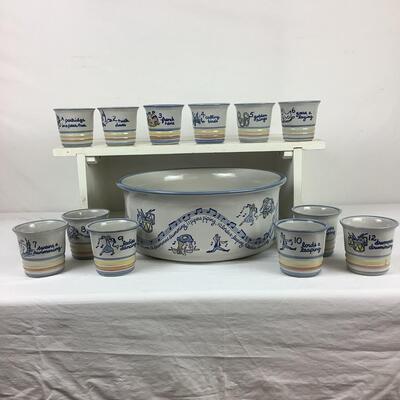 5182 12 Days of Christmas Louisville Stoneware Made in Kentucky