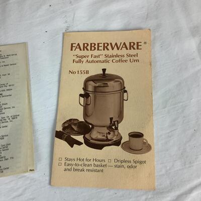 5183 Farberware Superfast Stainless Steel Coffee Urn