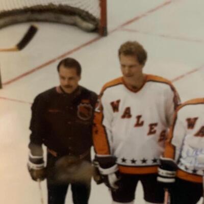 Tim Kerr and Brian Propp Autographed ðŸ–Š NHL ðŸ’ All Star ðŸŒŸ photo 14â€ wide x 12â€ high