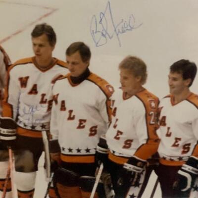 Tim Kerr and Brian Propp Autographed ðŸ–Š NHL ðŸ’ All Star ðŸŒŸ photo 14â€ wide x 12â€ high
