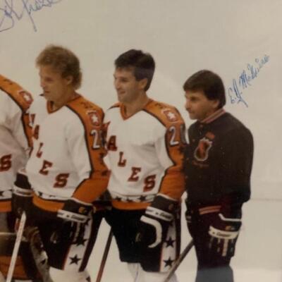 Tim Kerr and Brian Propp Autographed ðŸ–Š NHL ðŸ’ All Star ðŸŒŸ photo 14â€ wide x 12â€ high