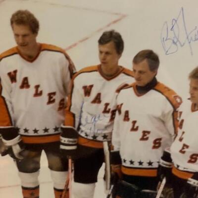 Tim Kerr and Brian Propp Autographed ðŸ–Š NHL ðŸ’ All Star ðŸŒŸ photo 14â€ wide x 12â€ high