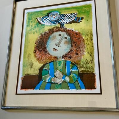 Girl with Owl Print by Graciela Boulanger