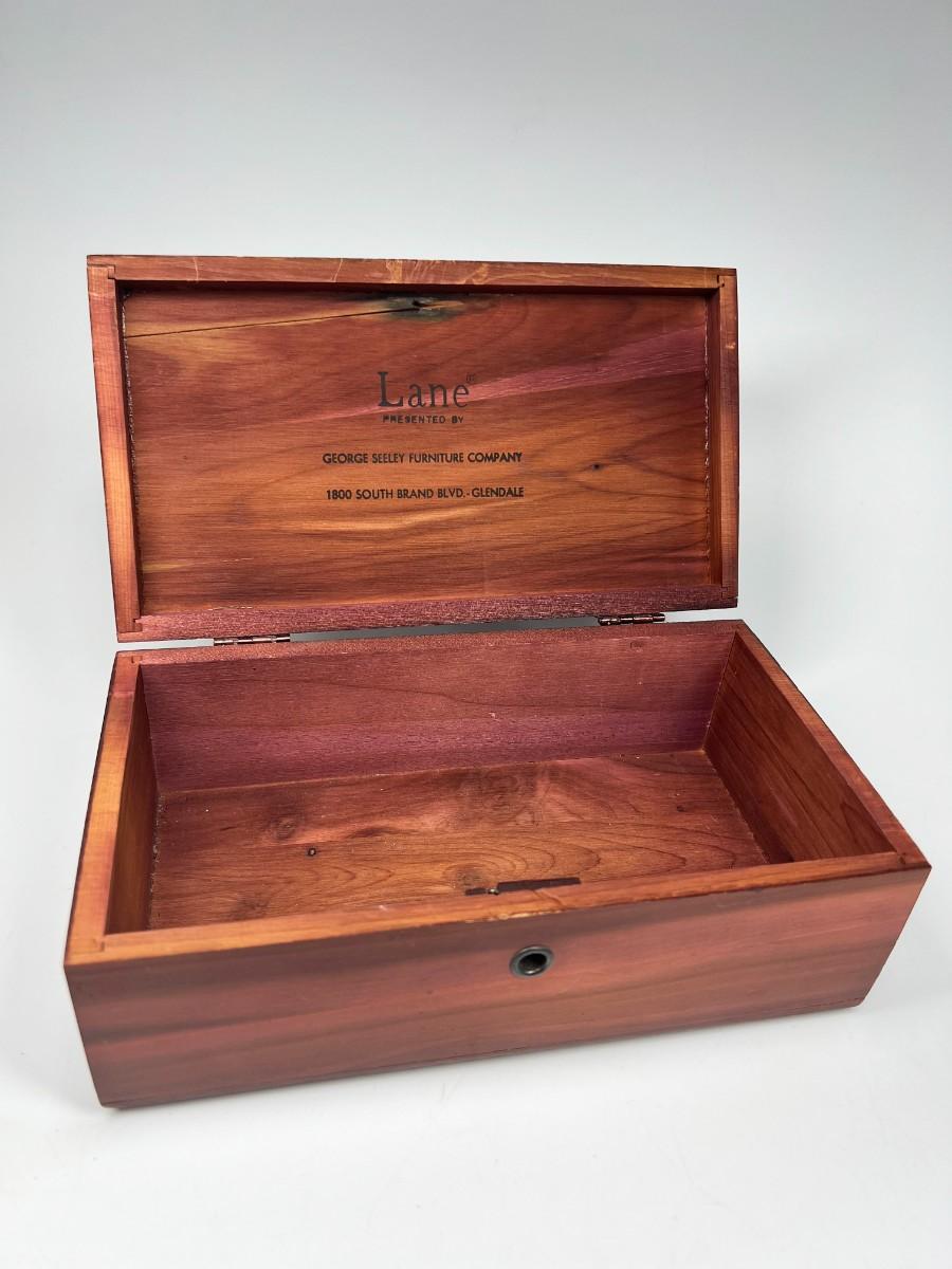 Vintage LANE Miniature Cedar Chest Jewelry Box