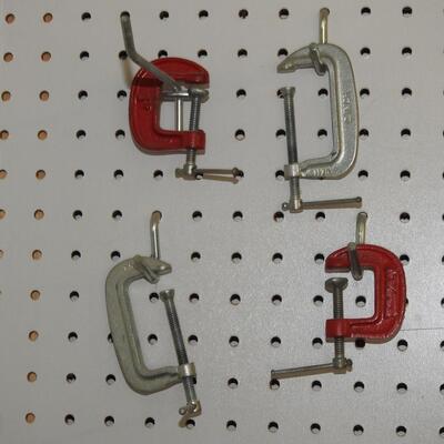 Collection of small C clamps
