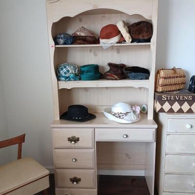 Vintage 2 piece Desk and Hutch
