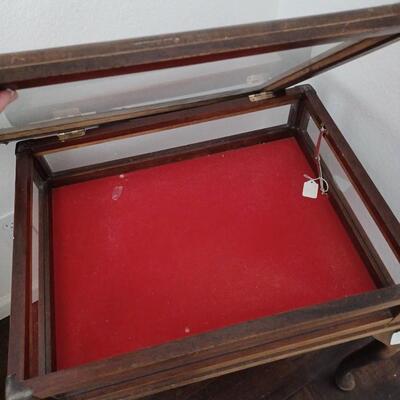 Display Case  Wood and Glass