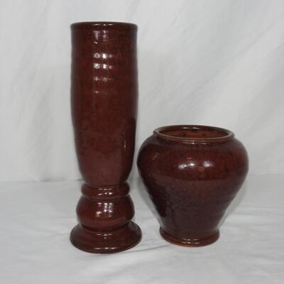 Pair of pottery vases