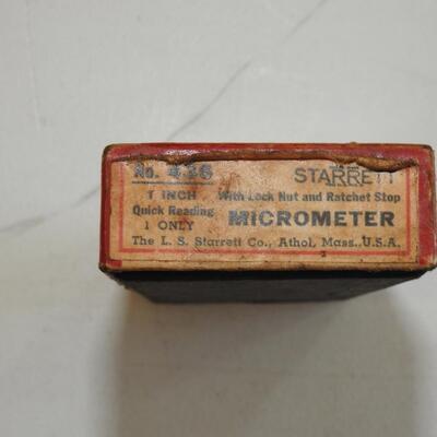 Starrett Micrometer Caliper
